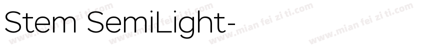 Stem SemiLight字体转换